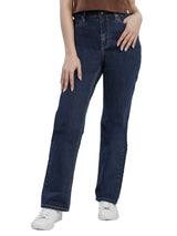 KARA FIT HIGH RISE REGULAR WOMEN'S JEANS DARK INDIGO