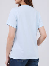 REGULAR FIT WOMEN'S SHORT SLEEVE T-SHIRT BLUE