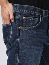 101 ROPE DYE COLLECTION KNOX FIT MID RISE REGULAR MEN'S JEANS MID INDIGO