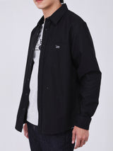 REGULAR FIT MEN'S LONG SLEEVE SHIRT BLACK