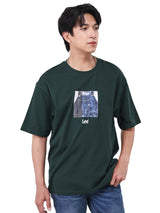เสื้อยืดแขนสั้นผู้ชาย LOOSE FIT สีเขียว