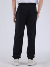 กางเกงขายาวผู้ชาย JOGGER FIT เอวกลาง จ็อกเกอร์ สีดำ