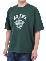 LOOSE FIT MEN'S SHORT SLEEVE T-SHIRT GREEN