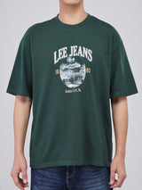 LOOSE FIT MEN'S SHORT SLEEVE T-SHIRT GREEN