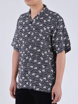 เสื้อเชิ้ตแขนสั้นผู้ชาย COMFORT FIT สีดำ