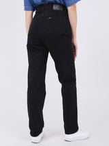 SLIM FIT HIGH RISE WOMEN'S JEANS BLACK