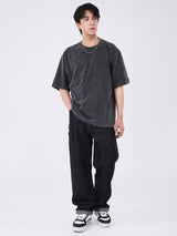 LOOSE FIT MEN'S SHORT SLEEVE T-SHIRT BLACK