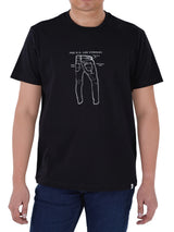 REGULAR FIT MEN'S SHORT SLEEVE T-SHIRT BLACK