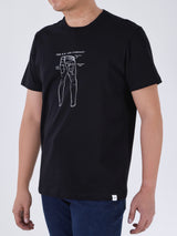REGULAR FIT MEN'S SHORT SLEEVE T-SHIRT BLACK