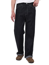 JELT COLLECTION WIDE LEG FIT HIGH RISE RELAXED MEN'S JEANS DARK INDIGO