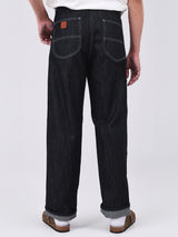 JELT COLLECTION WIDE LEG FIT HIGH RISE RELAXED MEN'S JEANS DARK INDIGO