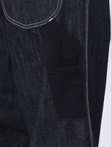 JELT COLLECTION WIDE LEG FIT HIGH RISE RELAXED MEN'S JEANS DARK INDIGO