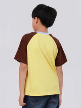 REGULAR FIT MINI ZOO COLLECTION BOY / GIRL'S SHORT SLEEVE T-SHIRT YELLOW