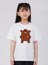 REGULAR FIT MINI ZOO COLLECTION BOY / GIRL'S SHORT SLEEVE T-SHIRT OFF-WHITE