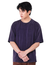 เสื้อยืดแขนสั้นผู้ชาย LOOSE FIT สีกรมท่า