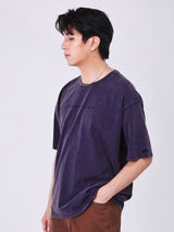 เสื้อยืดแขนสั้นผู้ชาย LOOSE FIT สีกรมท่า