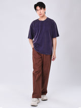 เสื้อยืดแขนสั้นผู้ชาย LOOSE FIT สีกรมท่า