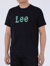 เสื้อยืดแขนสั้นผู้ชาย ทรงตรง สีดำ