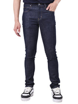 กางเกงยีนส์ผู้ชาย RAMONE FIT เอวต่ำ ทรงเข้ารูป สียีนส์เข้ม
