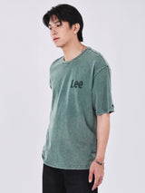 เสื้อยืดแขนสั้นผู้ชาย LOOSE FIT สีเขียว