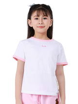 REGULAR FIT MINI ZOO COLLECTION GIRL'S SHORT SLEEVE T-SHIRT WHITE