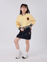 REGULAR FIT MINI ZOO COLLECTION GIRL'S JACKET YELLOW