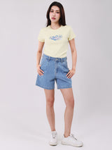WOMEN'S DENIM SHORT LIGHT INDIGO