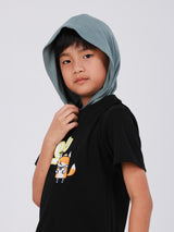 REGULAR FIT MINI ZOO COLLECTION BOY'S SHORT SLEEVE T-SHIRT BLACK