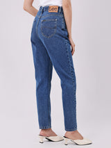 MOM FIT HIGH RISE MOM WOMEN'S JEANS MID INDIGO