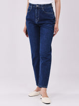 MOM FIT HIGH RISE MOM WOMEN'S JEANS DARK INDIGO