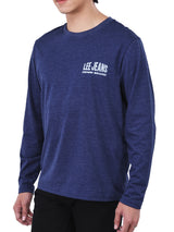 REGULAR FIT MEN'S LONG SLEEVE T-SHIRT NAVY