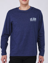 REGULAR FIT MEN'S LONG SLEEVE T-SHIRT NAVY