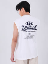 LOOSE FIT LEE BANGKOK COLLECTION MEN'S SLEEVELESS T-SHIRT OFF-WHITE