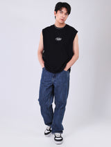 LOOSE FIT LEE BANGKOK COLLECTION MEN'S SLEEVELESS T-SHIRT BLACK