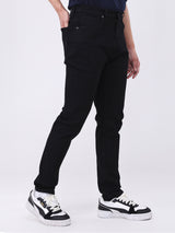 กางเกงยีนส์ผู้ชาย ARVIN FIT เอวกลาง ทรงตรง สีดำ