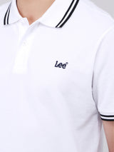 REGULAR FIT MEN'S SHORT SLEEVE POLO WHITE