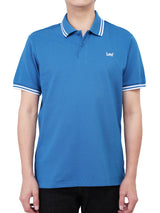 REGULAR FIT MEN'S SHORT SLEEVE POLO BLUE