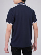 REGULAR FIT MEN'S SHORT SLEEVE POLO NAVY