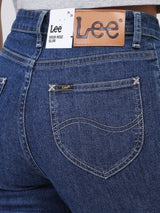 SLIM FIT HIGH RISE WOMEN'S JEANS MID INDIGO