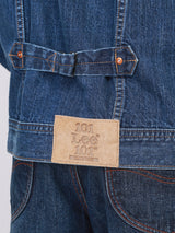 BOXY FIT 101 COLLECTION MEN'S DENIM JACKET MID INDIGO