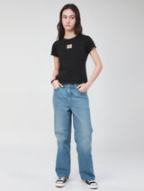 SLIM FIT 101 COLLECTION WOMEN'S SHORT SLEEVE T-SHIRT BLACK