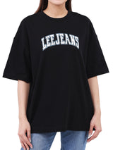 เสื้อยืดแขนสั้นผู้หญิง OVERSIZE FIT สีดำ