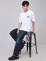 กางเกงยีนส์ผู้ชาย คอลเลคชั่น 101 RETRO STRAIGHT FIT เอวสูง ทรงกระบอก สียีนส์อ่อน
