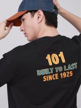 LOOSE FIT 101 COLLECTION MEN'S SHORT SLEEVE T-SHIRT BLACK