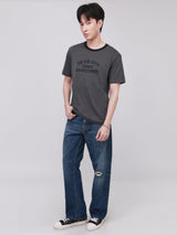 REGULAR FIT 101 COLLECTION MEN'S SHORT SLEEVE T-SHIRT GREY