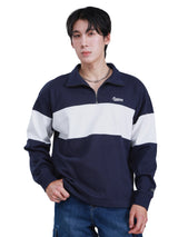 เสื้อสเวตเชิ้ตผู้ชาย คอลเลคชั่น ON THE GO LOOSE FIT สีกรมท่า