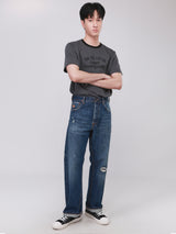 RETRO STRAIGHT FIT 101 COLLECTION HIGH RISE COMFORT MEN'S JEANS MID INDIGO