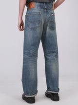 RETRO STRAIGHT FIT 101 COLLECTION HIGH RISE COMFORT MEN'S JEANS LIGHT INDIGO