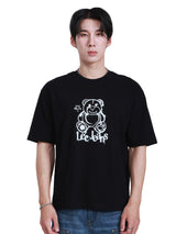 เสื้อยืดแขนสั้นผู้ชาย LOOSE FIT สีดำ