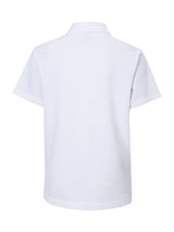 REGULAR FIT BOY'S SHORT SLEEVE POLO WHITE